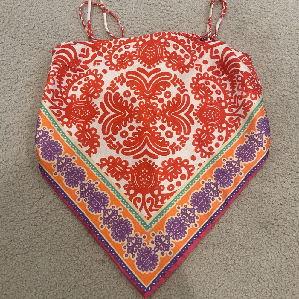 zara bandana top